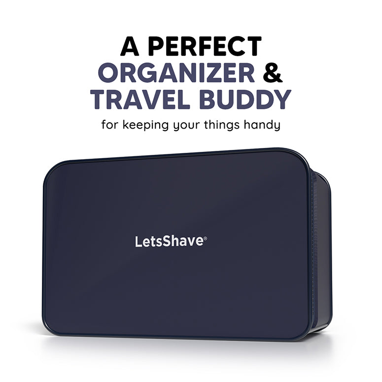 LetsShave Travel Pouch - Blue