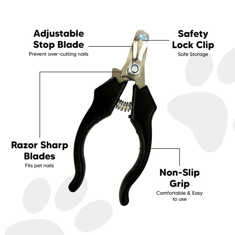 Pet nail filer with razor-sharp blades and non-slip grip for perfect paws