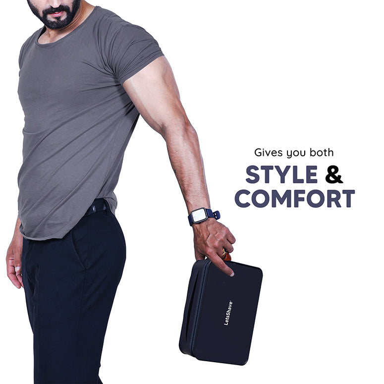 LetsShave Travel Pouch - Blue