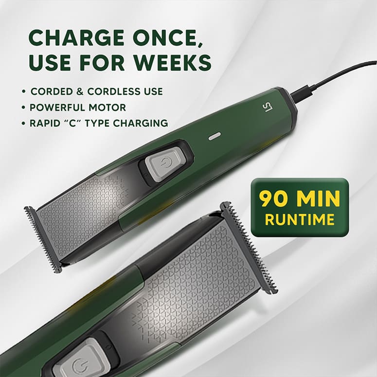 Free Pro Styler and precision head shaping sharp beard edges at home