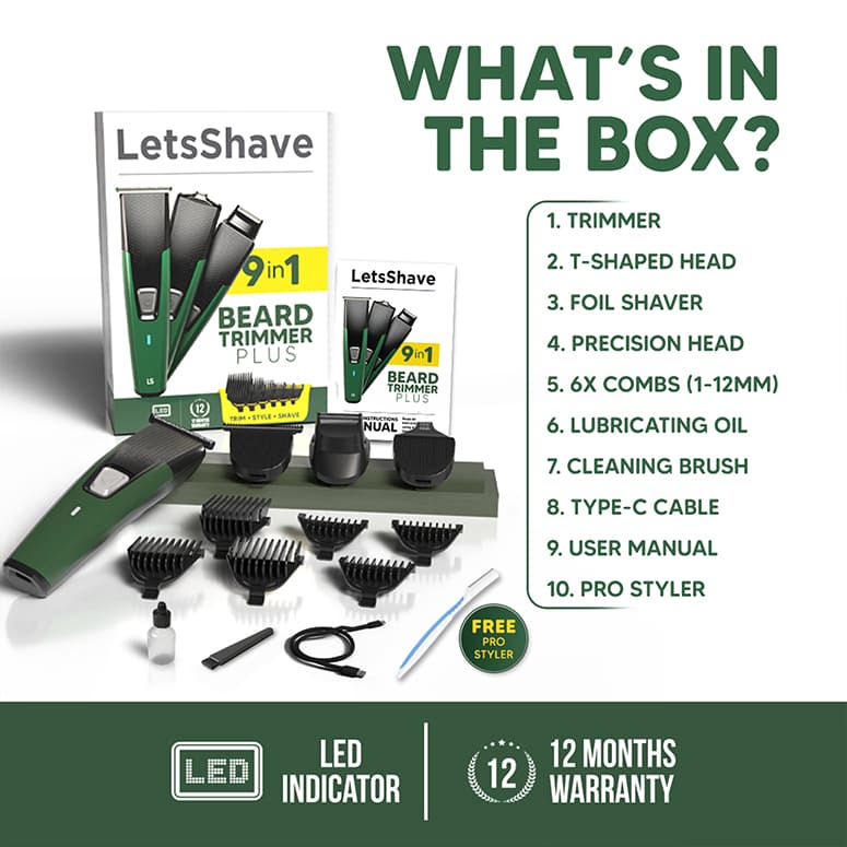 Skin-safe stainless steel blades close-up—whisper-quiet 68 dB operation