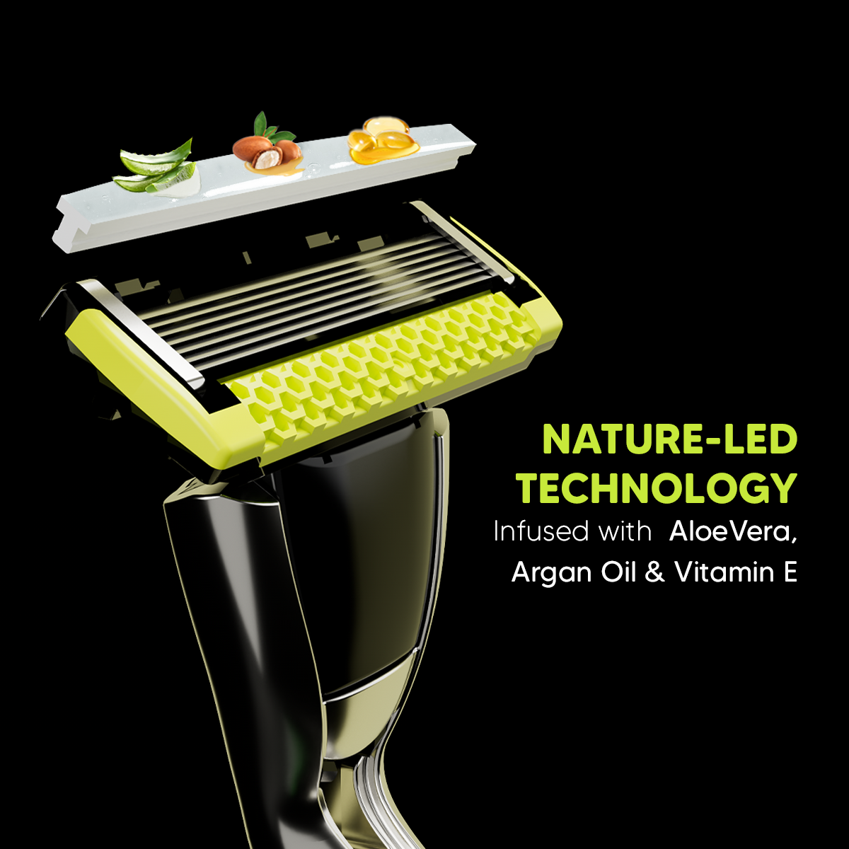 Pro 7 Razor Value Set – World’s First & Only 7-Blade Razor-1 Handle + 4 Blades