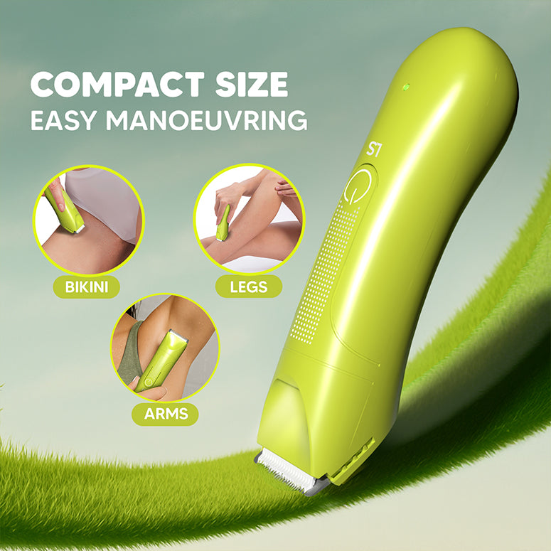 Evior Waterproof Bikini Trimmer – Ceramic Blade, Rechargeable, LED Light
