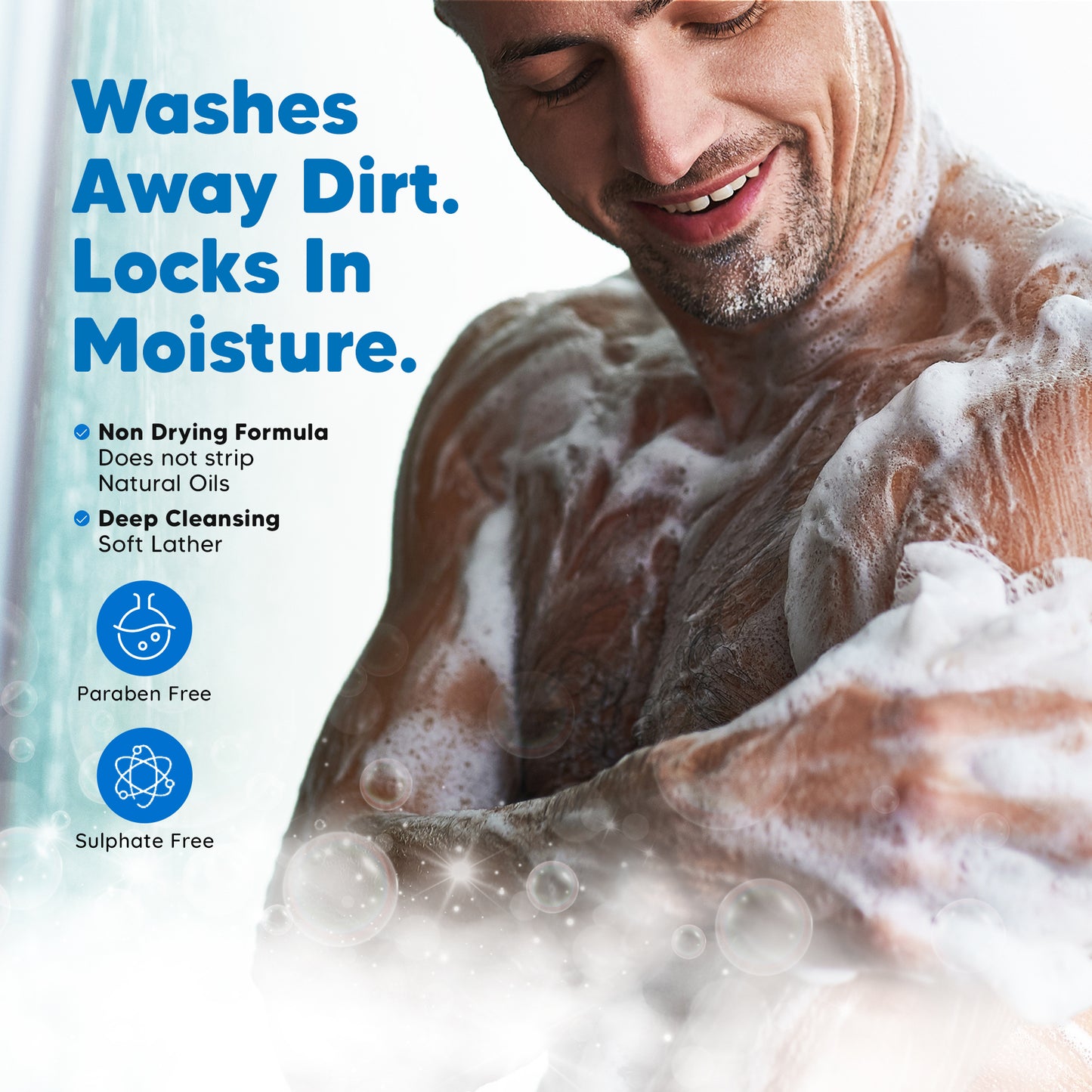 Body Wash & 2-in-1 Face and Beard Wash Combo | Aloe Vera, Ginseng & Pomegranate