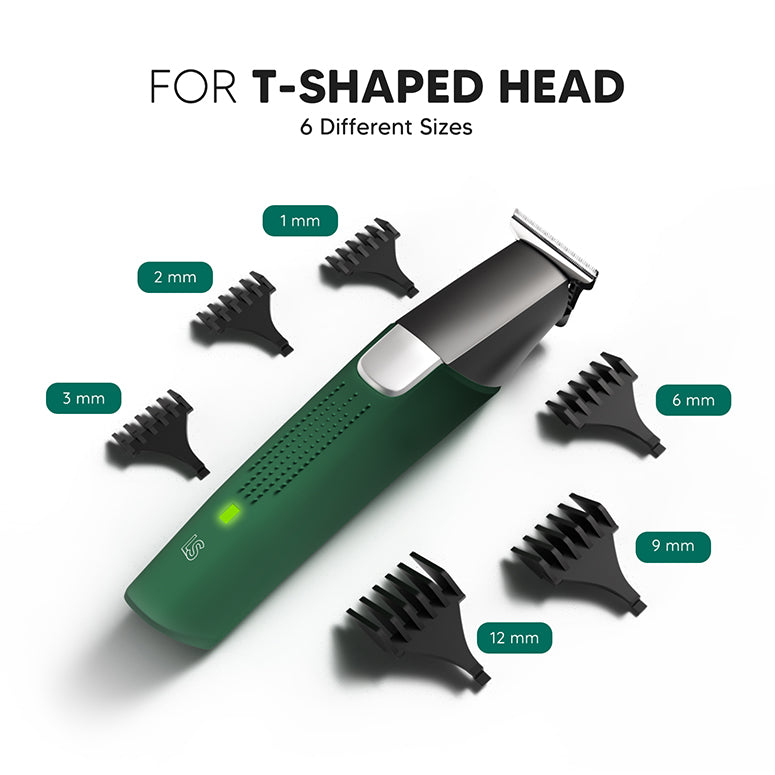 LetsShave T-Shaped Trimmer Replacement Head+ Guided Combs for the T-Shaped Head