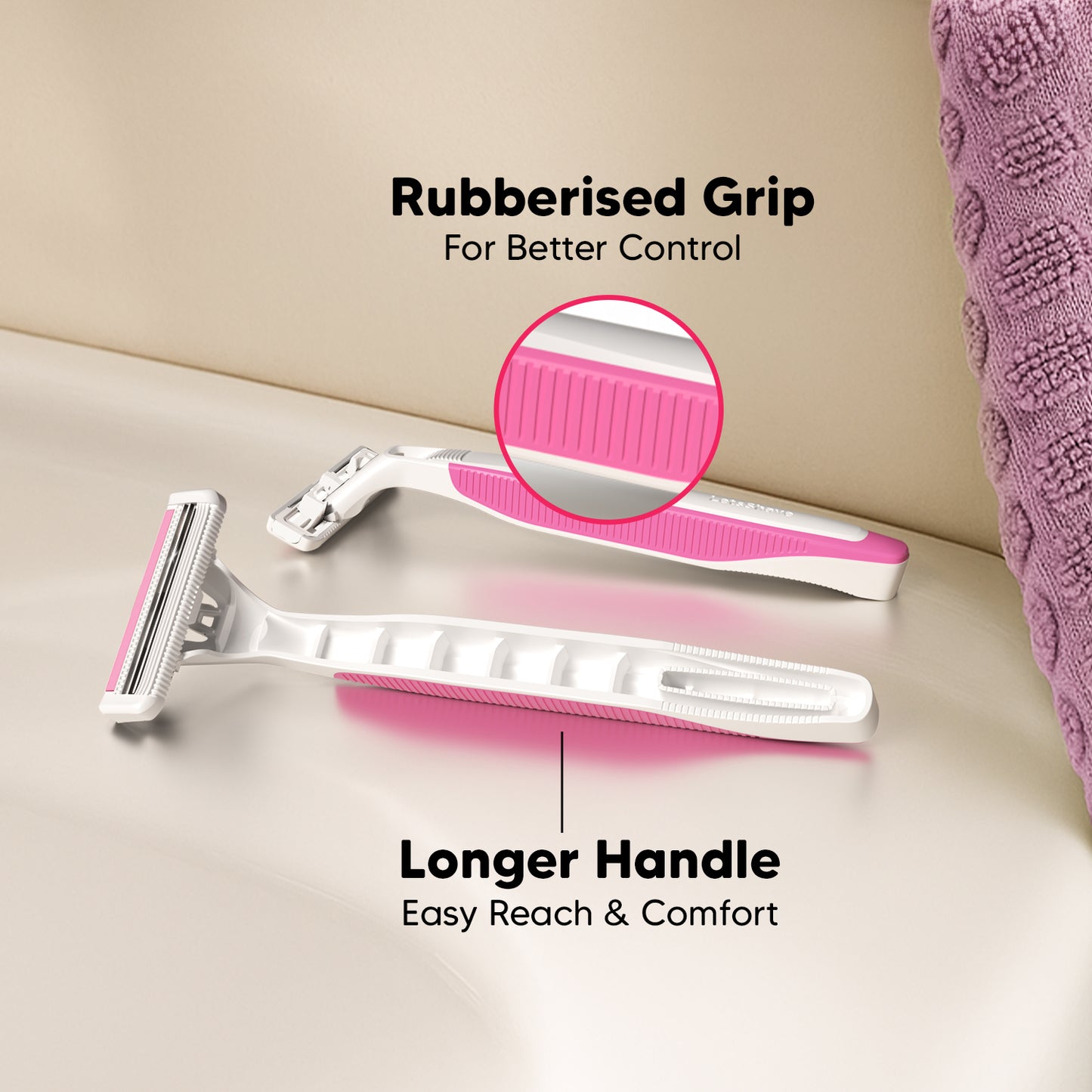 Evior 2+ Disposable Razor Pack – Silky Smooth 2-Blade Experience (Buy 12 Get 3 Free | Pack of 15)
