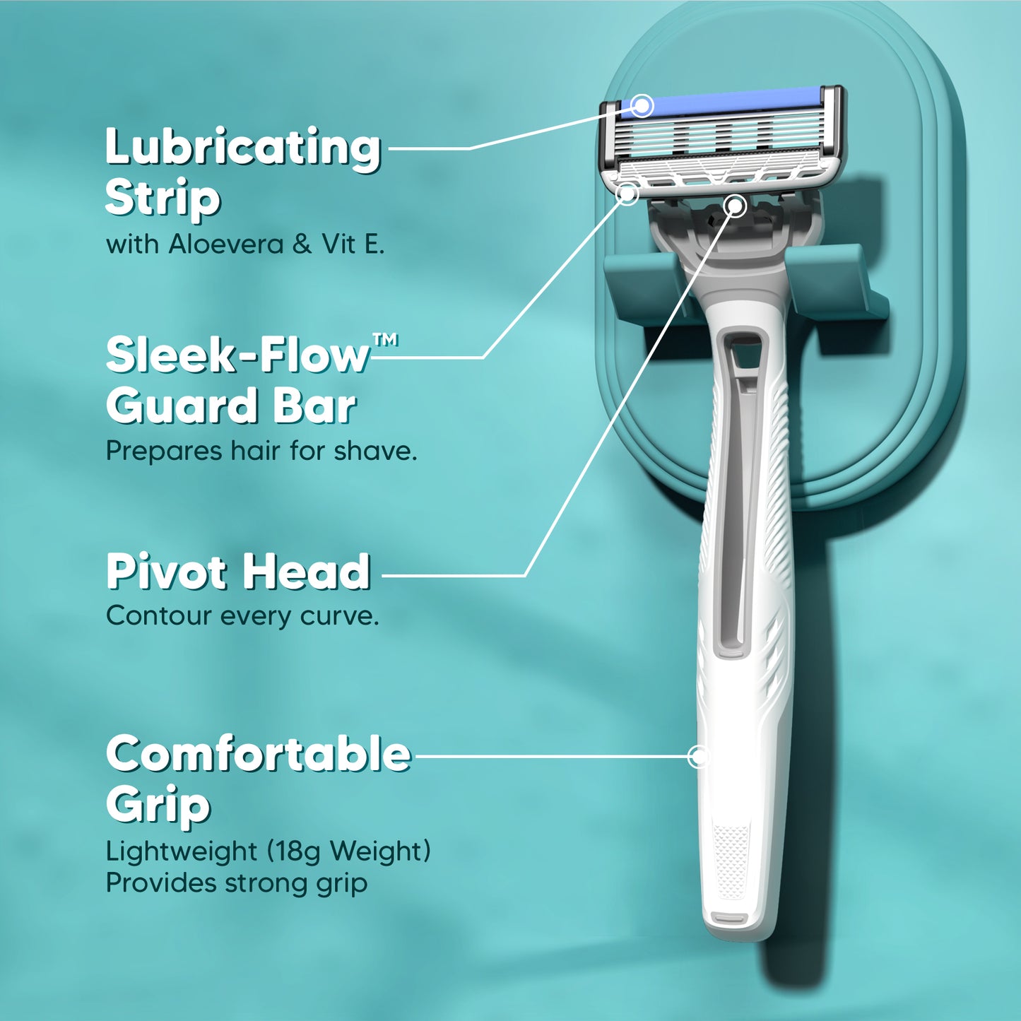 Evior 3 Plus Disposable Razor Pack of 3 + Evior 6 Portable Razor Free