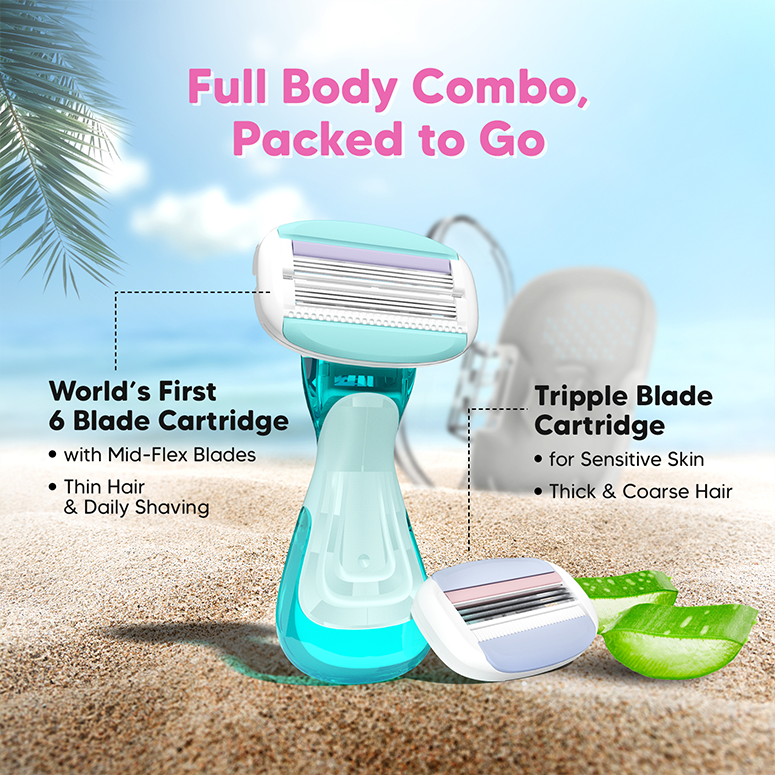 Evior Flyyy Razor Value Set – 1 Handle + 2 Blades