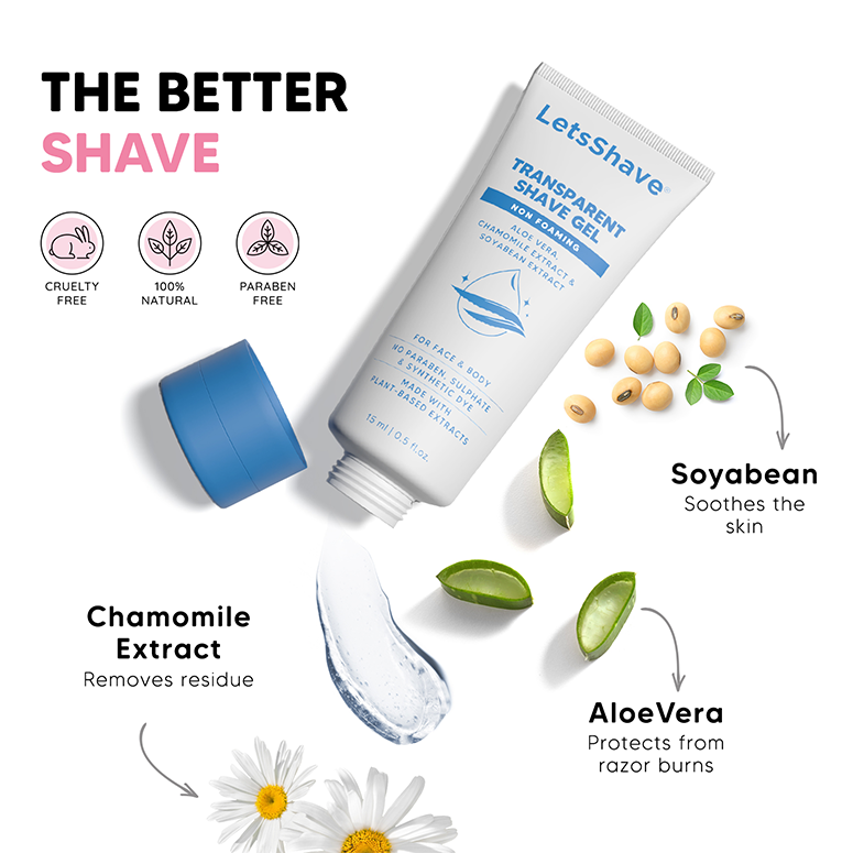 Evior Face Razor (Pack of 3) + Transparent Shave Gel x2