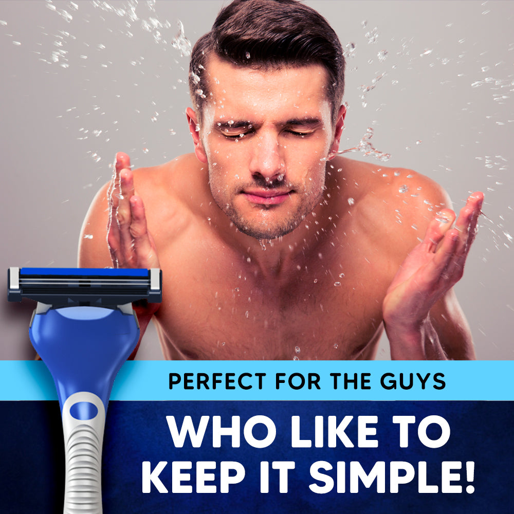 LetsShave Pro 2 Max Twin Blade Razor for Men with Pack of 10 Cartridges