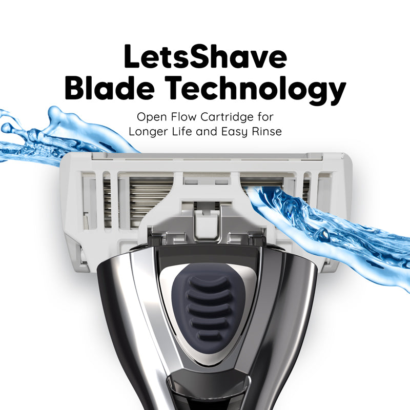 Pro 6 Plus 1-Year Shaving Kit for Men | Handle + 12 Blades