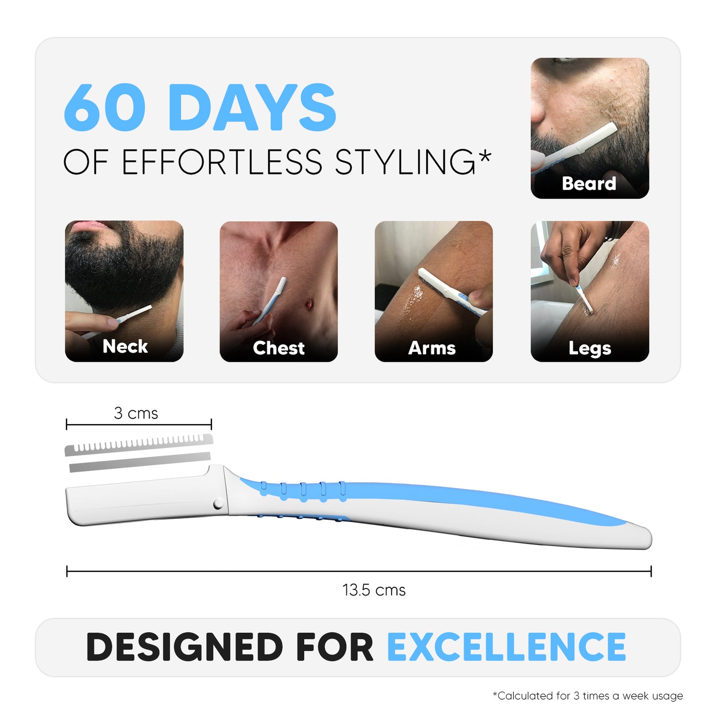 Pro Styler (Pack of 6) with Transparent Shave Gel 100ml