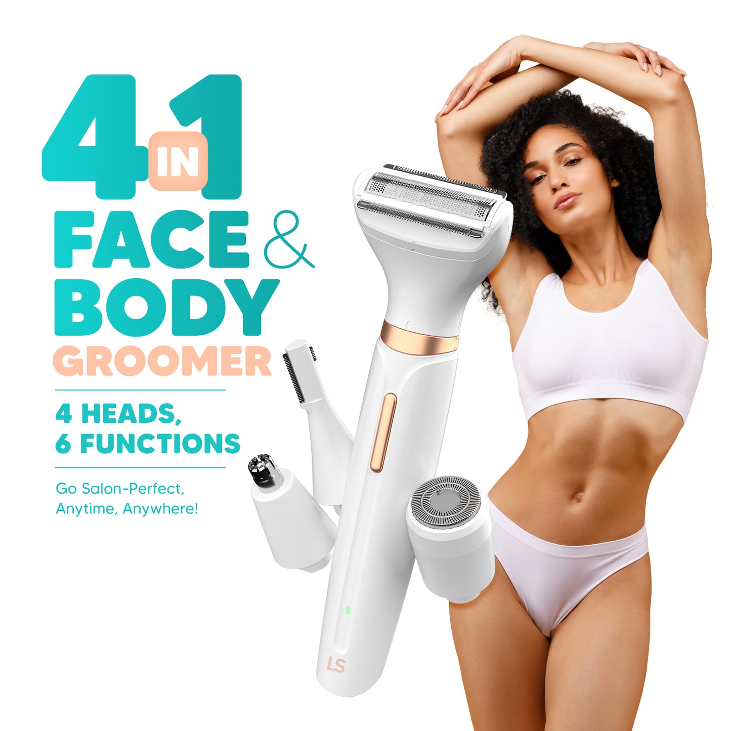 Evior 4-in-1 Women’s Grooming Gift Set with Body Lotion, Pre-Shave Scrub & FREE Travel Bag