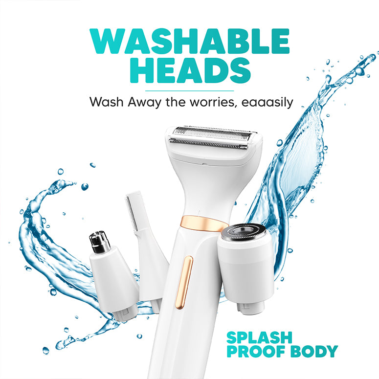 Evior 4-in-1 Face & Body Groomer with Evior 6 Razor