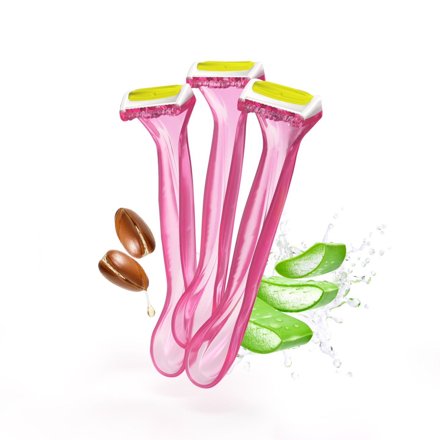 Body & Intimate Trimmer for Men – Use & Throw Razor | Pack of 3 + Free Balls Balm