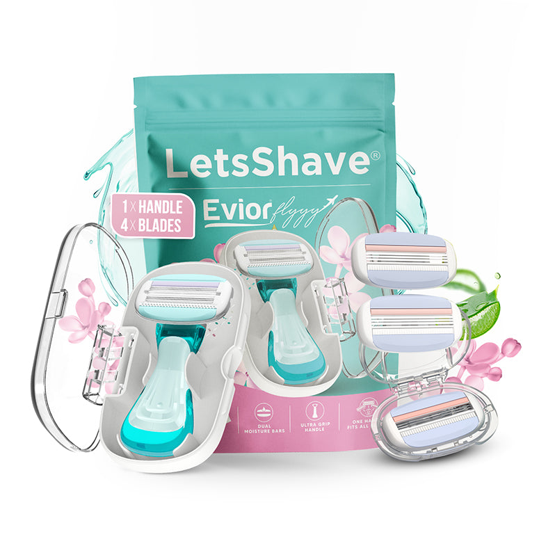 Evior Flyyy Razor Value Set – 1 Handle + 4 Blades