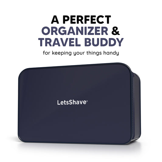 LetsShave Travel Pouch - Blue