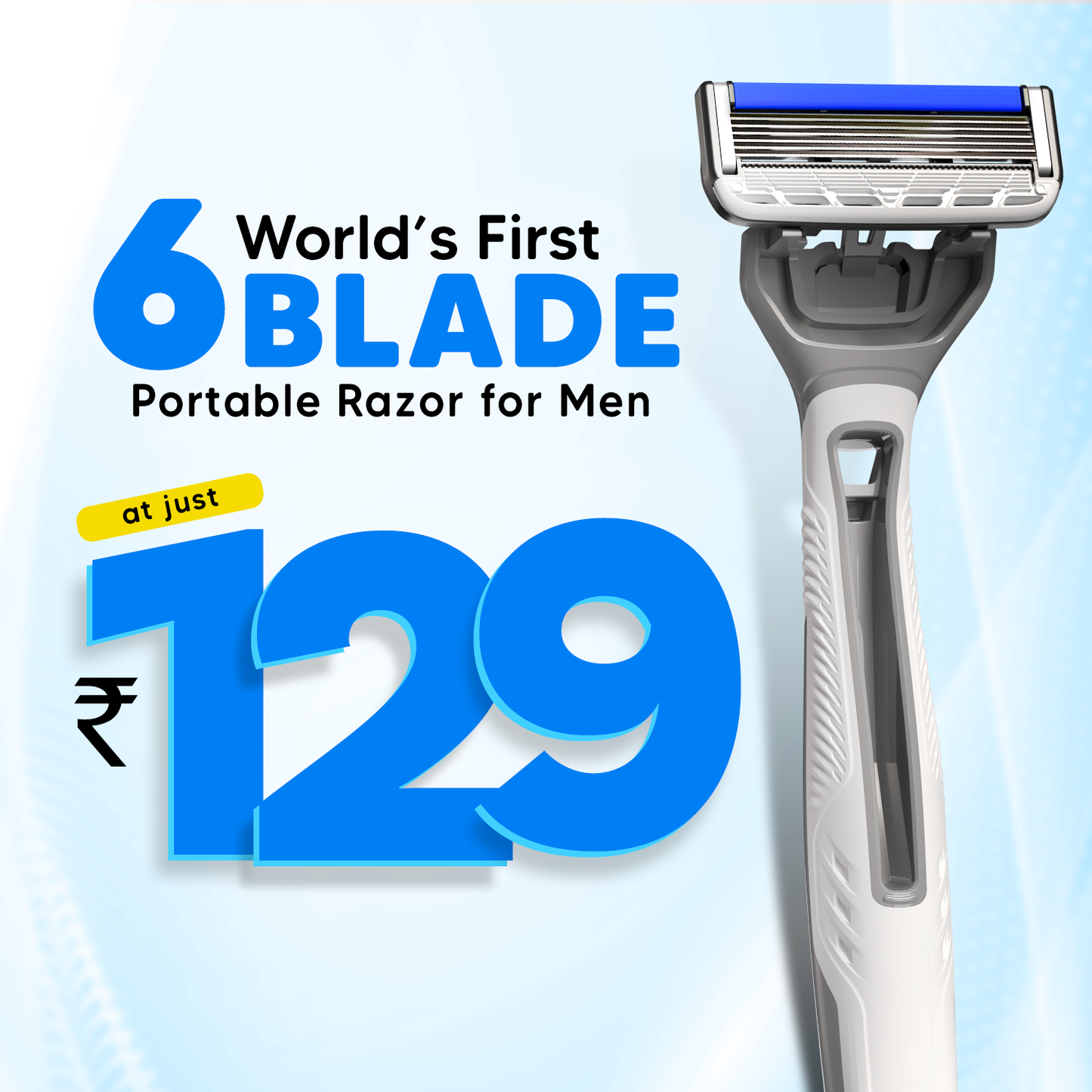Pro 6 Portable | World's First 6 Blade Disposable Razor