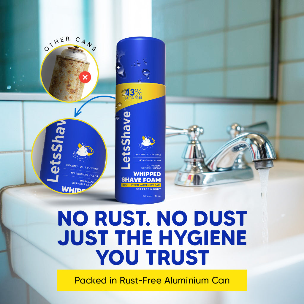 Pro 6 Plus Blade Refills (Pack of 12) + FREE Whipped Shave Foam | World's 1st 6 Blade Razor for Men