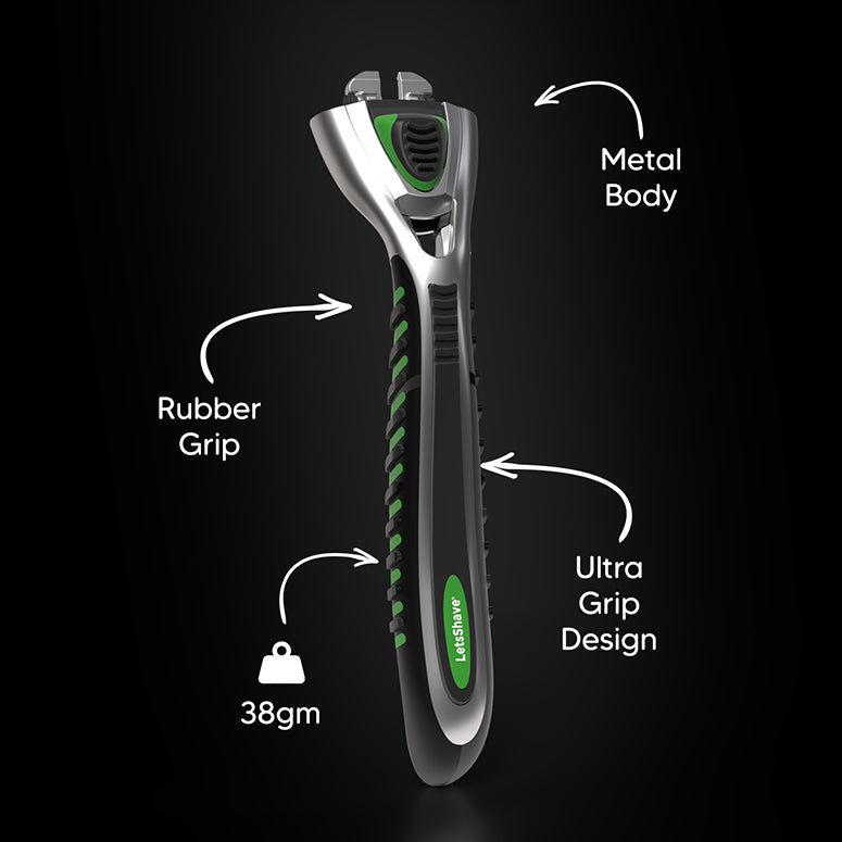 Pro Premium Razor Handle – Compatible with All LetsShave Cartridges