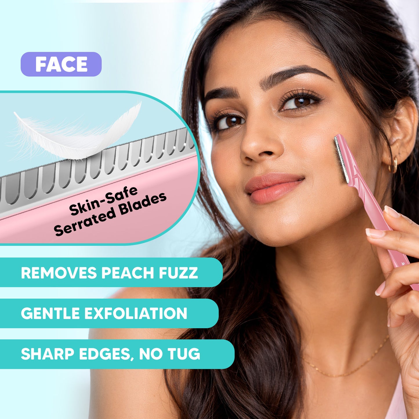 Ultimate Shaving Trio for Women | Face, Body & Bikini Razors | 6 Blade System | Smooth, Gentle & Precise Grooming