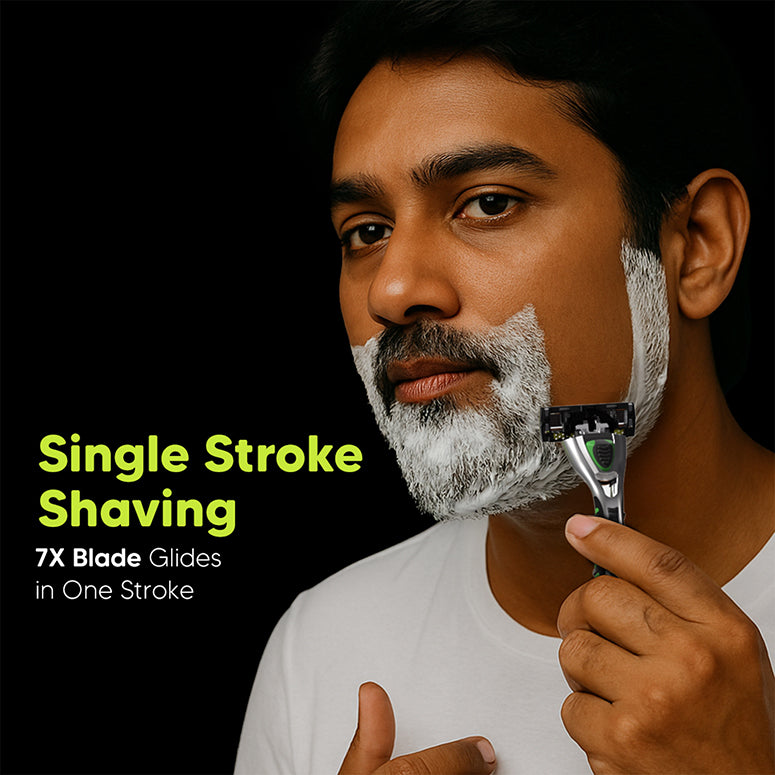 Pro 7 Max– World’s First & Only 7-Blade Razor-1 Handle + 2 Blades