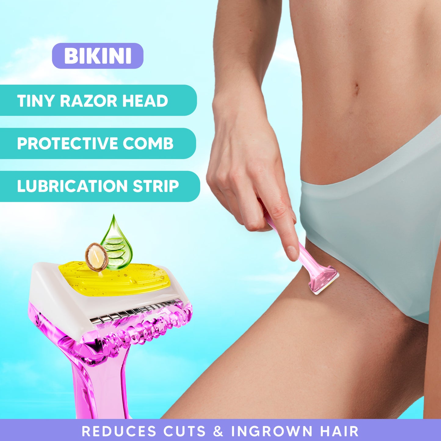 Ultimate Shaving Trio for Women | Face, Body & Bikini Razors | 6 Blade System | Smooth, Gentle & Precise Grooming