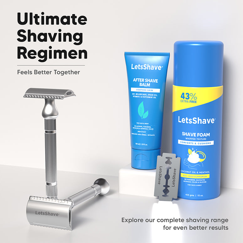 Pro Signature Safety Razor with Free 10 x Blades & Alum Bar