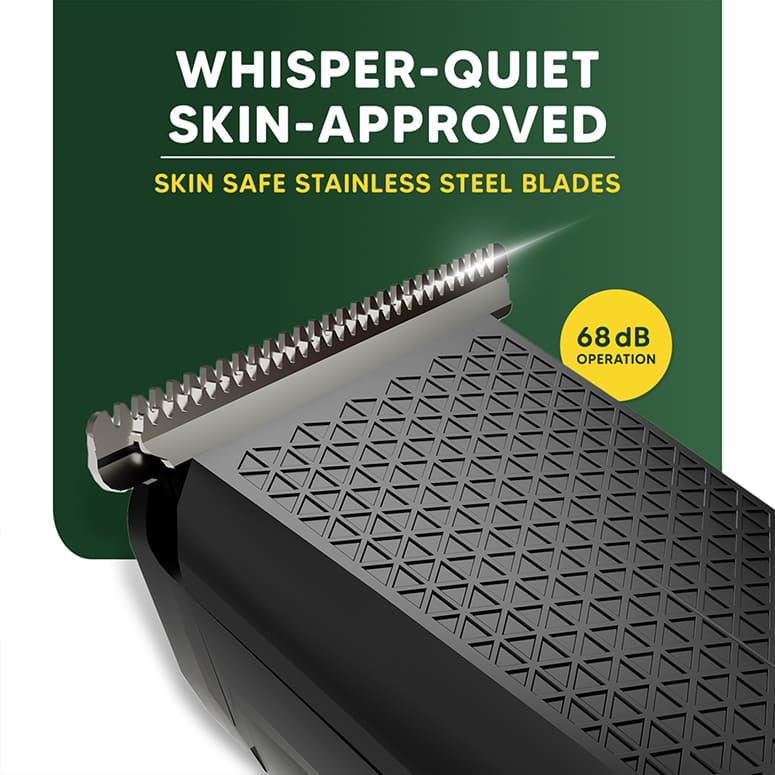 USB-C charging beard trimmer with 90-minute runtime corded or cordless