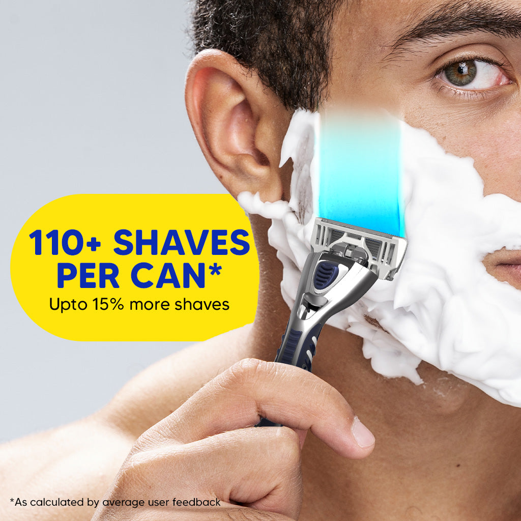Pro 6 Plus Blade Refills (Pack of 12) + FREE Whipped Shave Foam | World's 1st 6 Blade Razor for Men