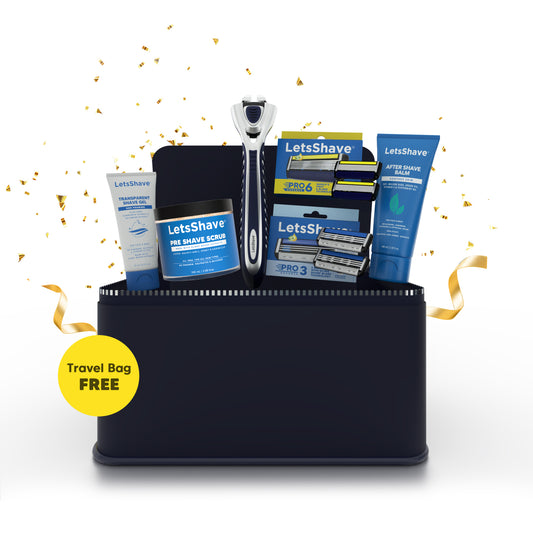 LetsShave 7-in-1 Premium Shaving & Grooming Gift Set for Men