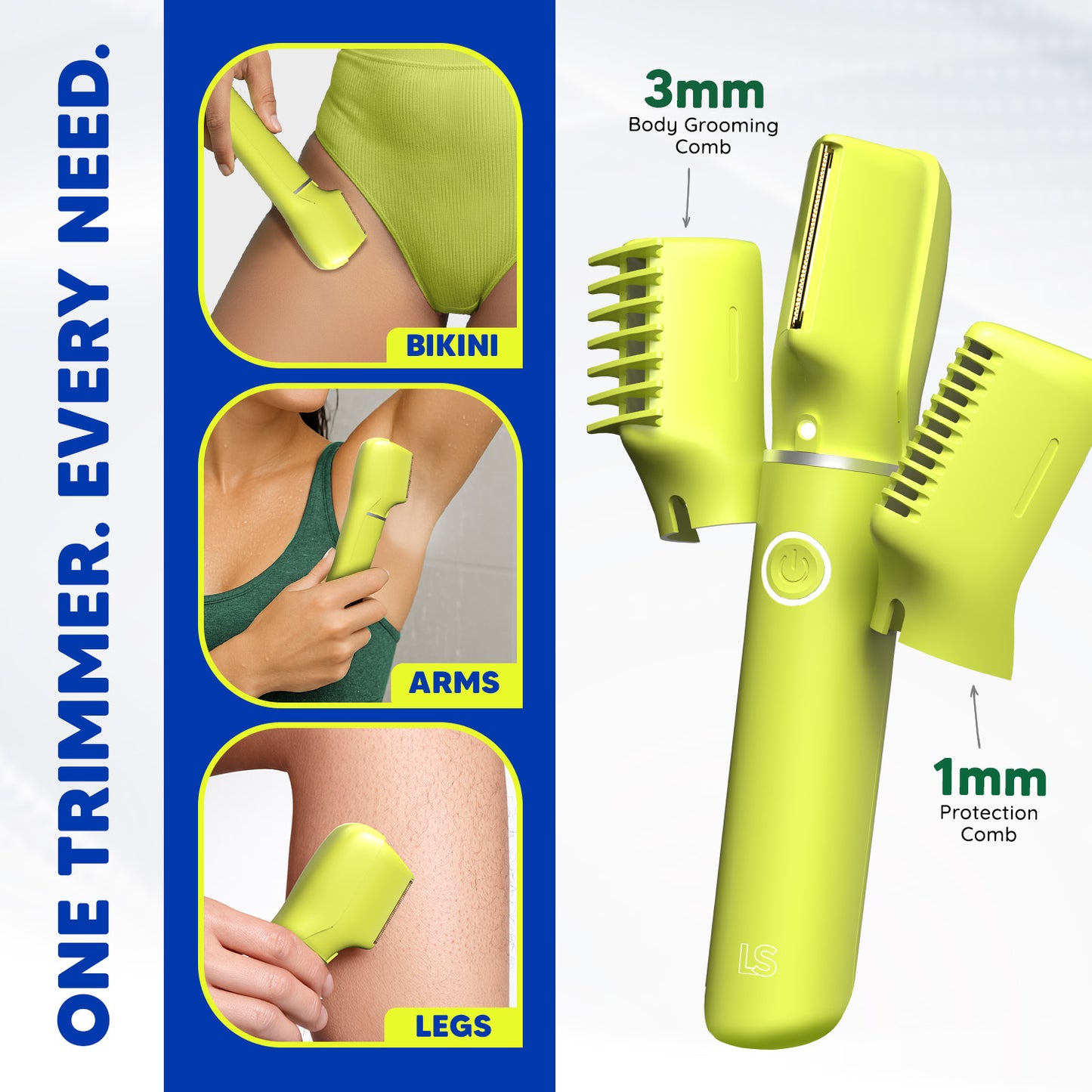 All Under Trimmer Pro & Bikini Razor Intimate Grooming Kit