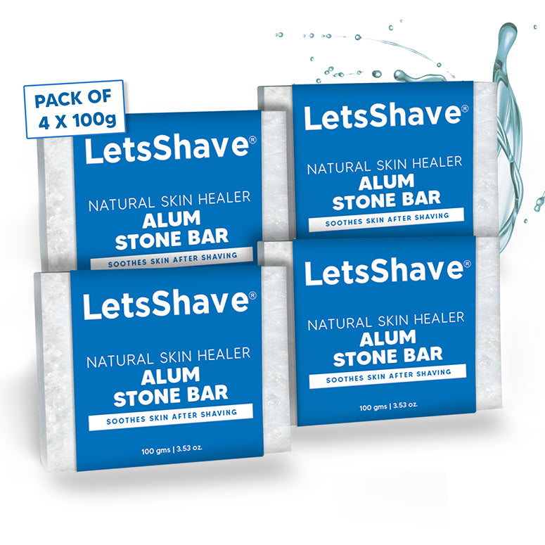 Alum Stone Bar (Fitkari) | Natural Skin Healer & After Shave Care 100g(Pack of 4)