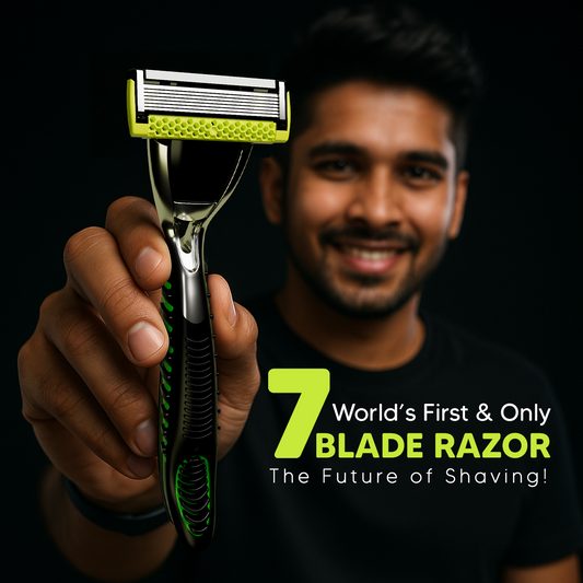 Pro 7 Razor Value Set – World’s First & Only 7-Blade Razor-1 Handle + 4 Blades