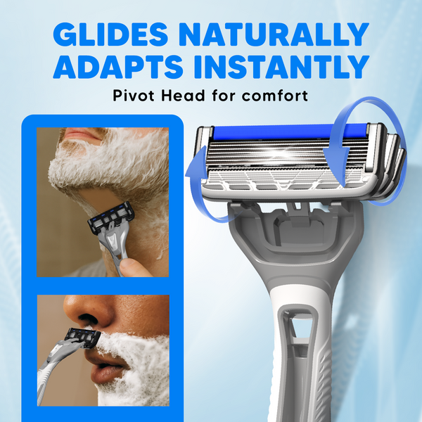 Pro 6 Portable | World's First 6 Blade Disposable Razor – LetsShave