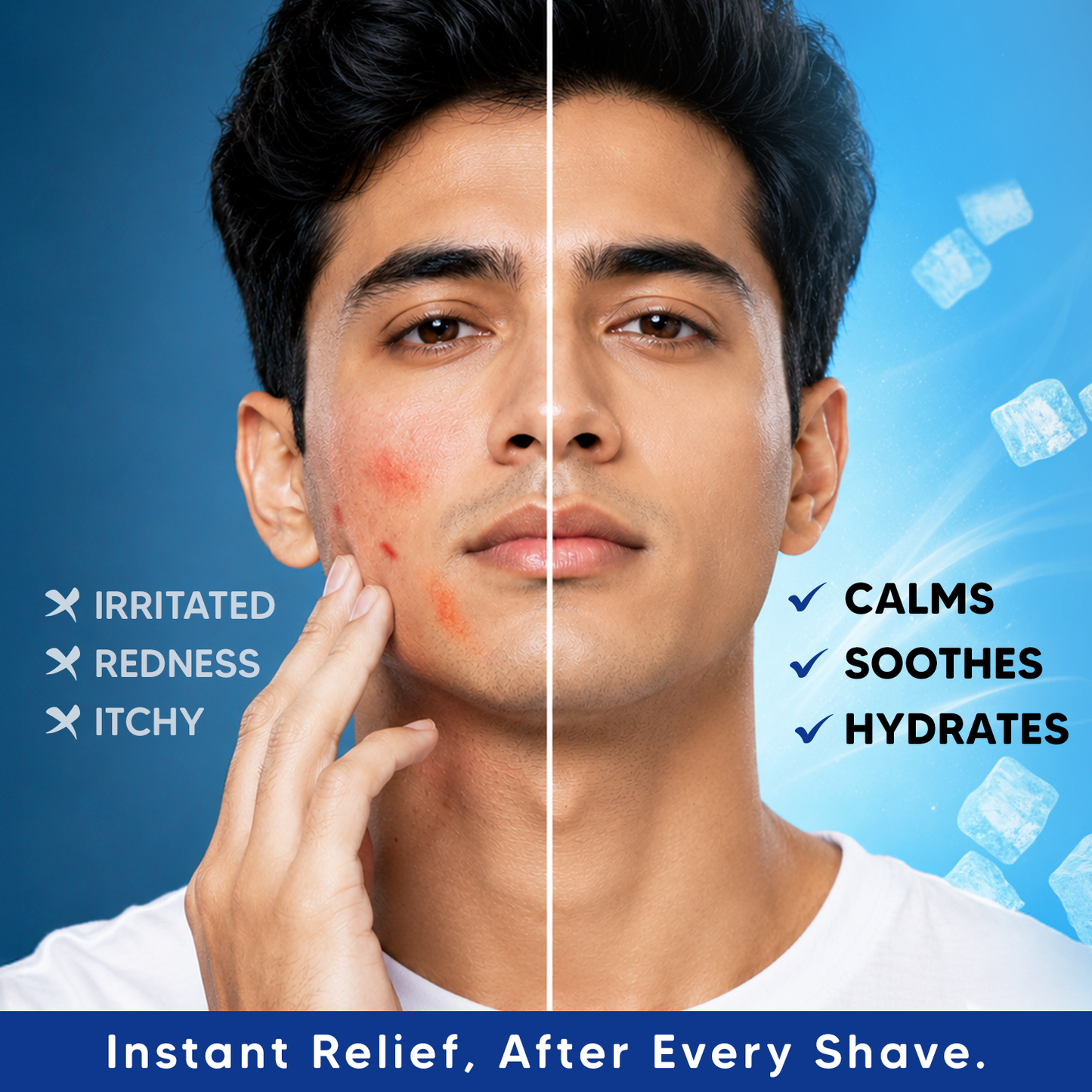 Foaming Shave Gel & Cooling After Shave Lotion Combo for Men – Shaving & Post-Shave Care