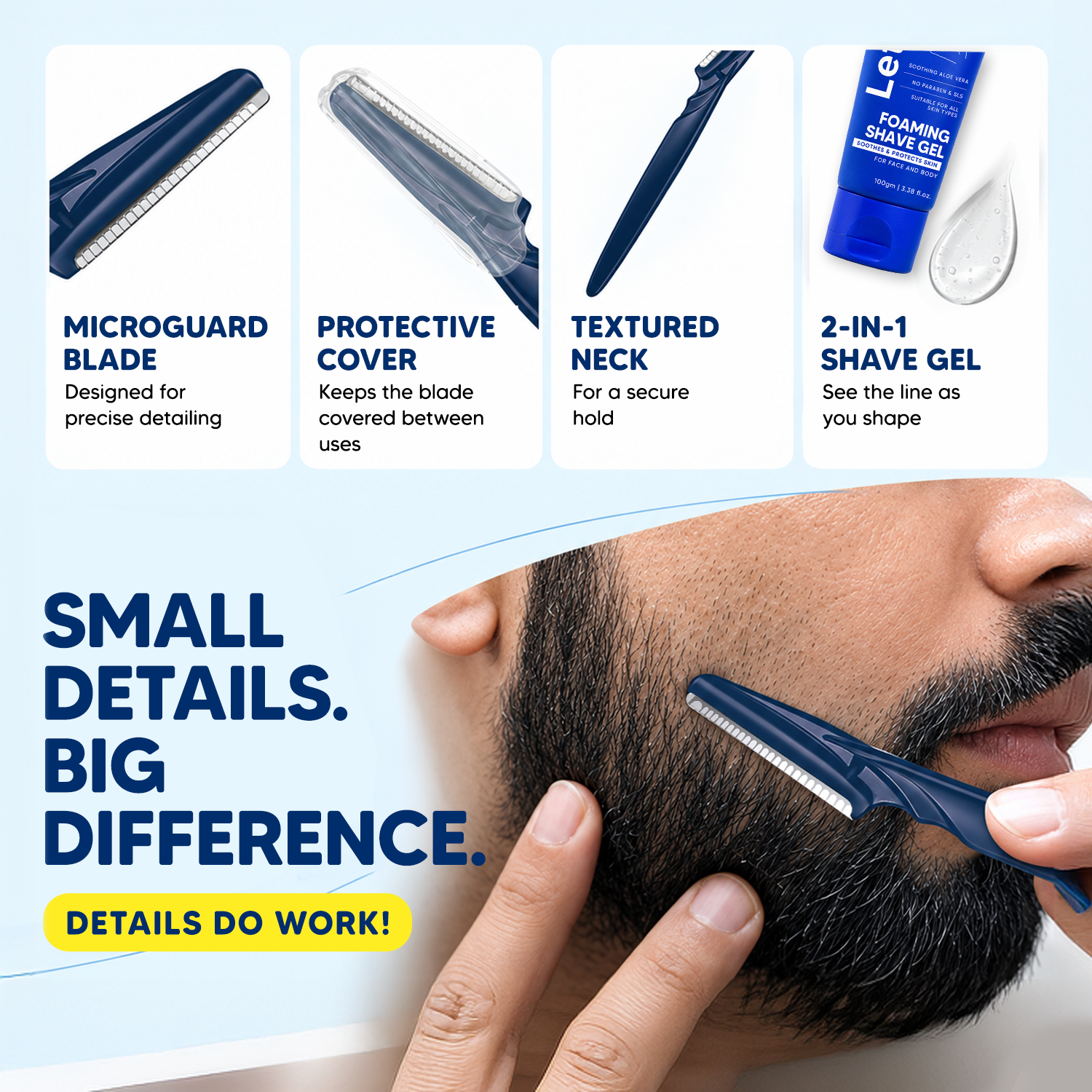 Precision Grooming, Made Easy | Pro Styler Razors Pack of 3 | For Clean, Sharp Styling