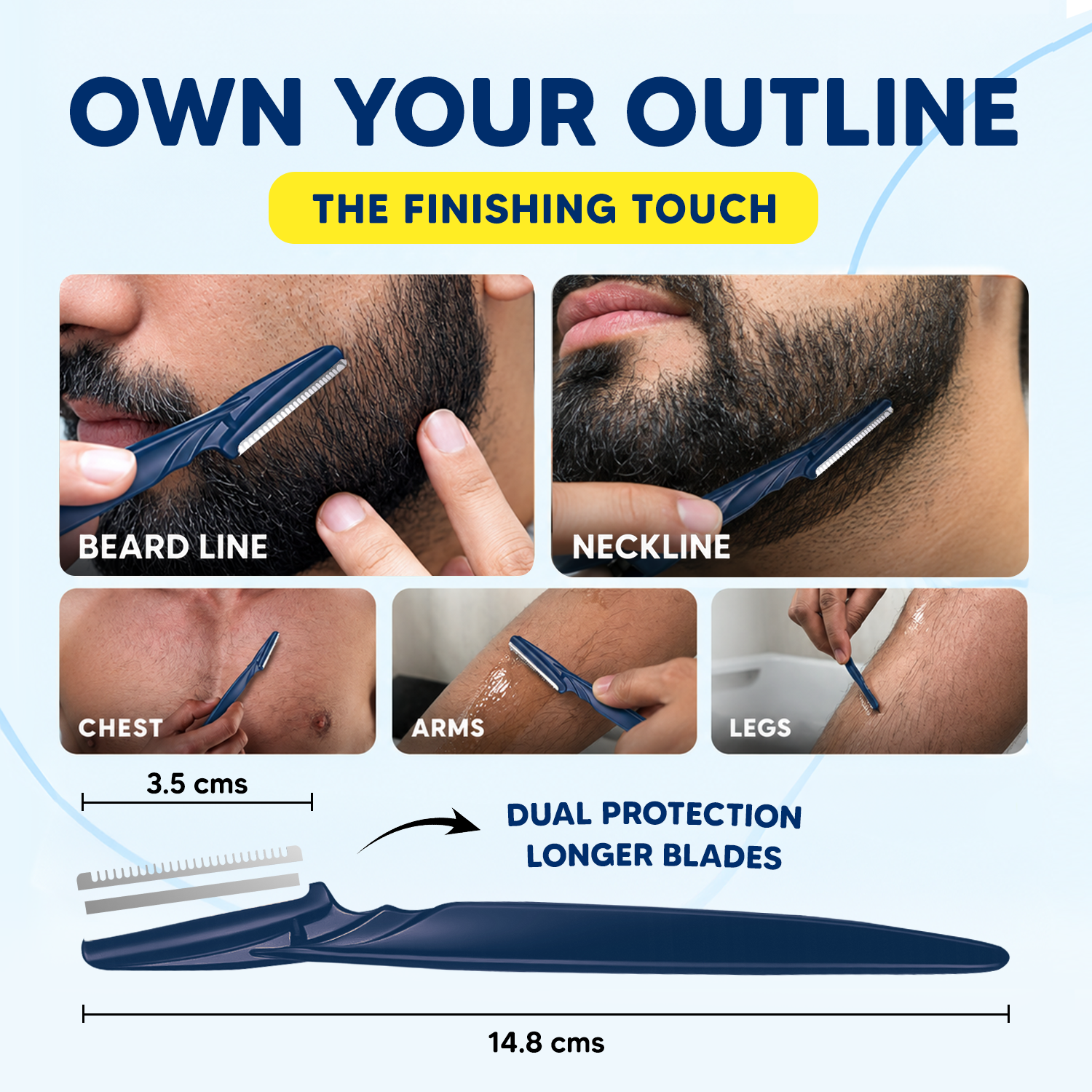 Precision Grooming, Made Easy | Pro Styler Razors Pack of 3 | For Clean, Sharp Styling