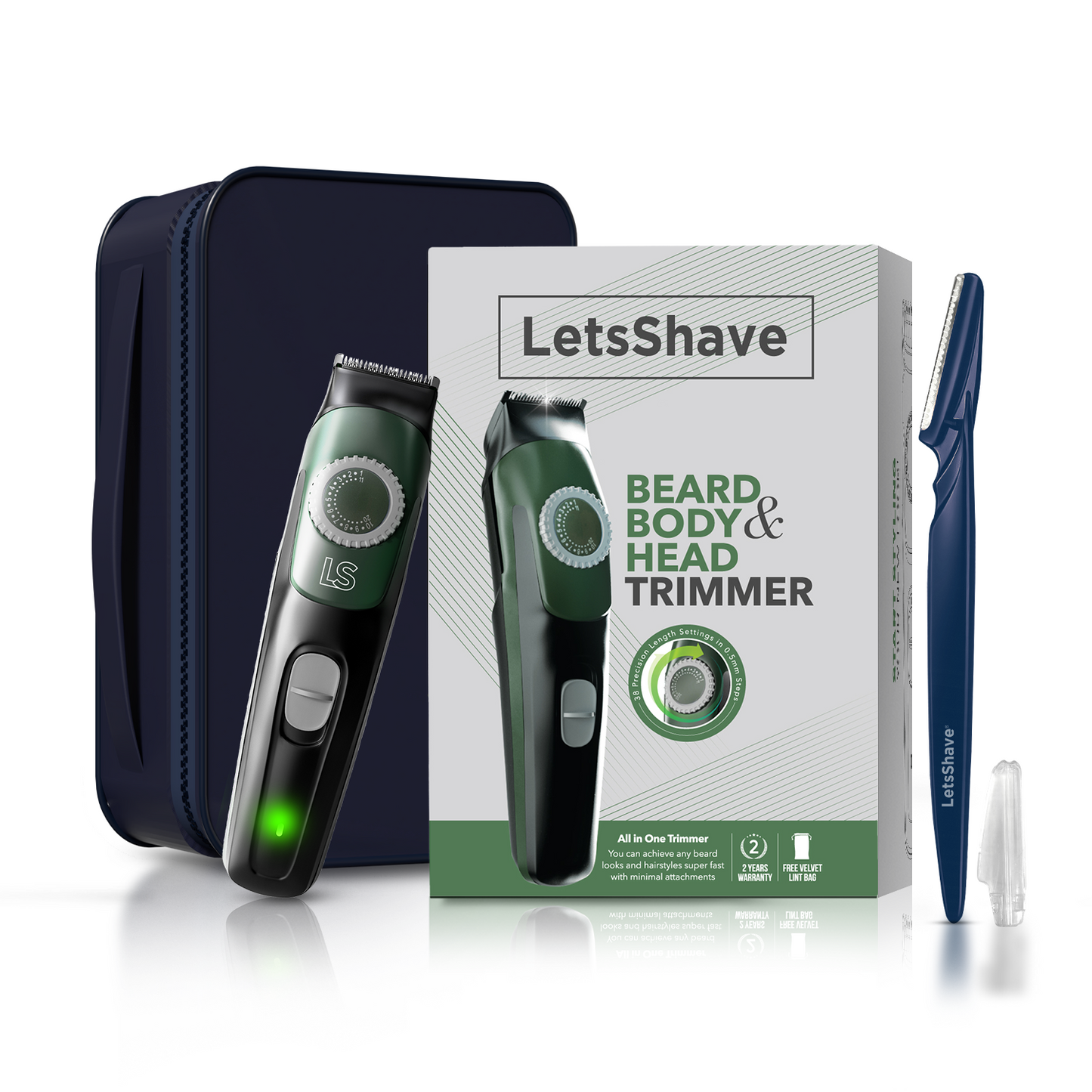 Beard, Body & Head Trimmer Complete Grooming Gift Kit for Men