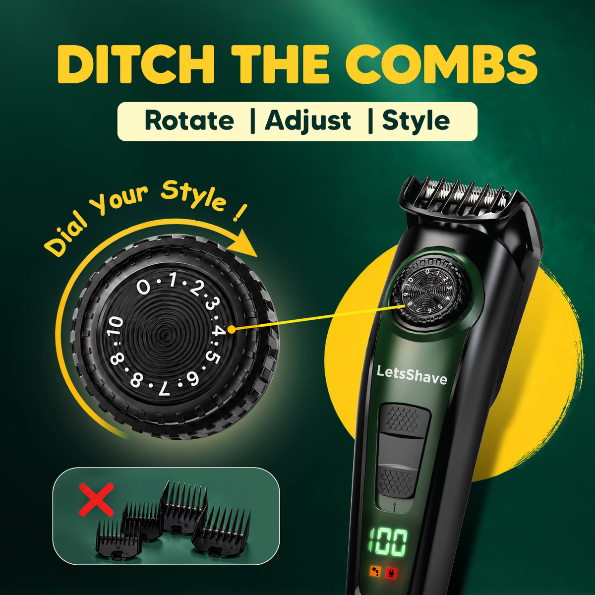 Complete Travel & Grooming Kit for Men | Trimmer + Razor + Styler | Including Travel Bag