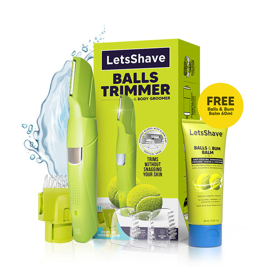 Balls Trimmer & Body Groomer + Free Balls & Bum Balm (60 ml)