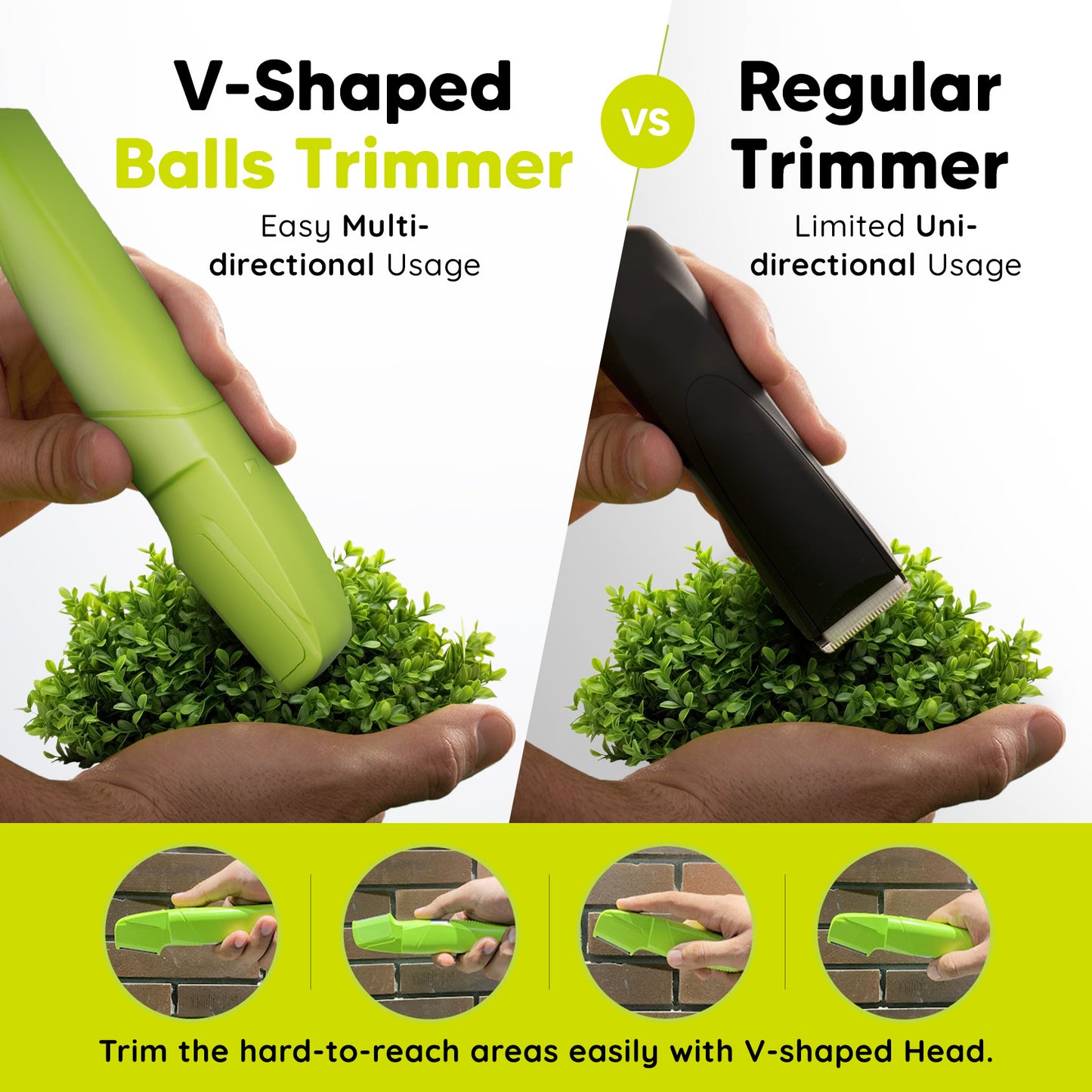Balls Trimmer & Body Groomer | Skin-Safe Shaving + Free Balls & Bum Balm 60ML