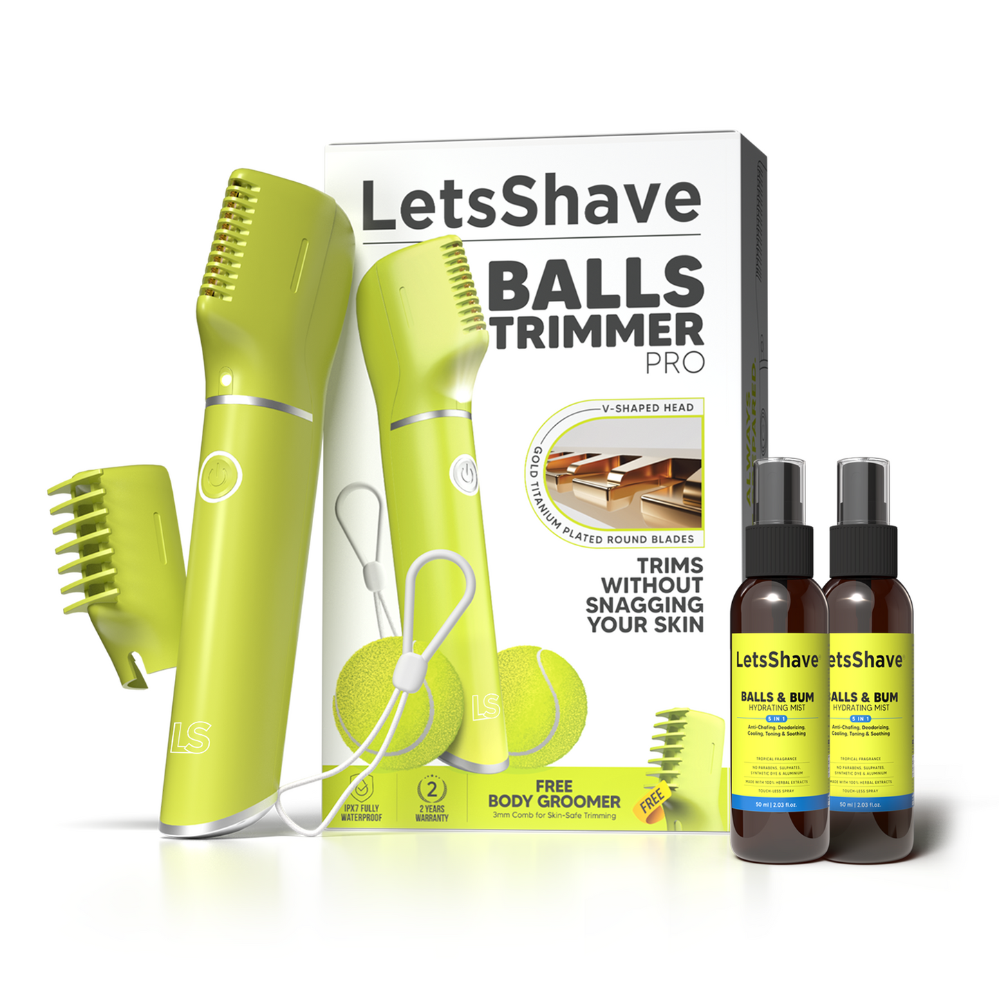 Balls Trimmer Pro Intimate Grooming Gift Kit for Men