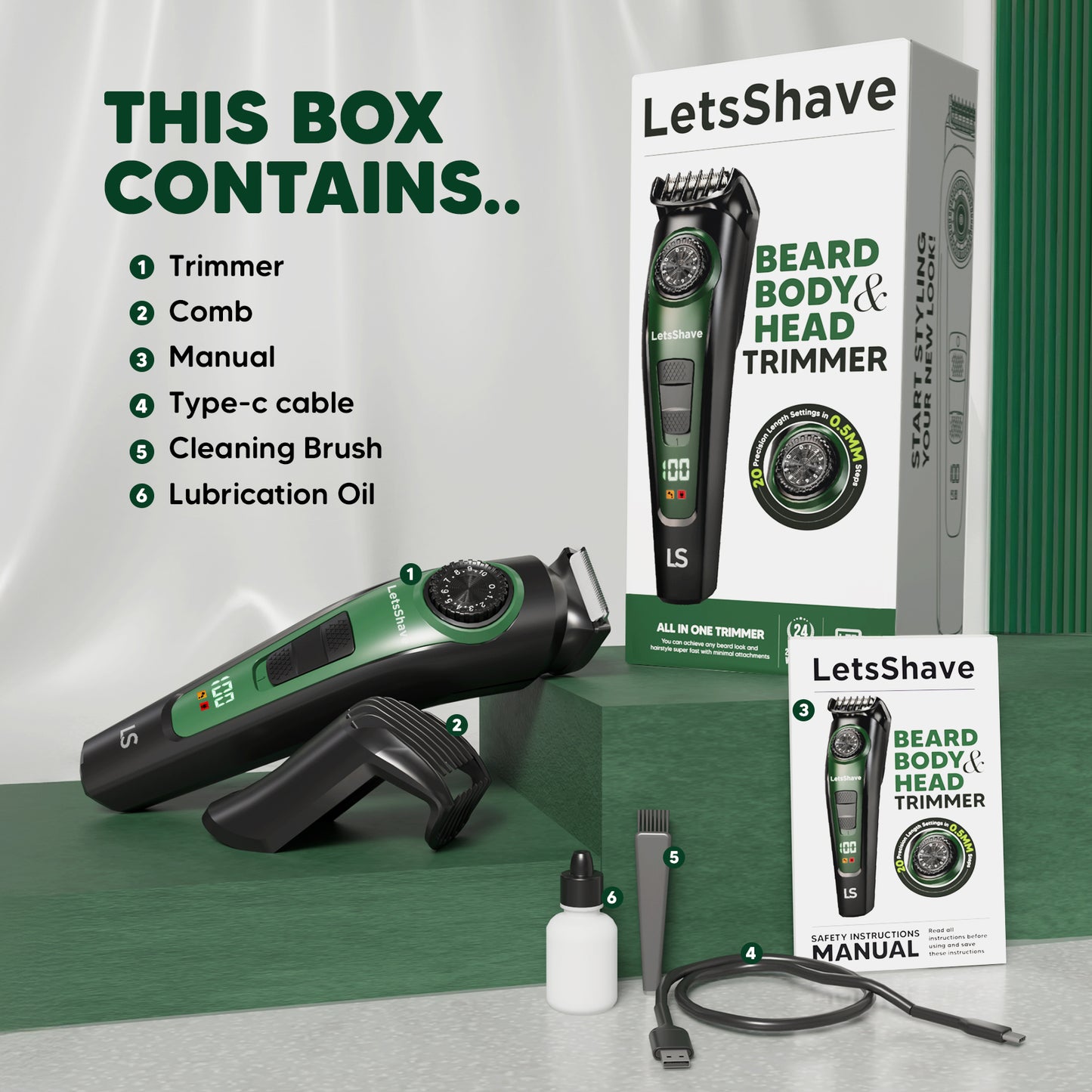 Beard, Body & Head Trimmer for Men | One Trimmer Total Control