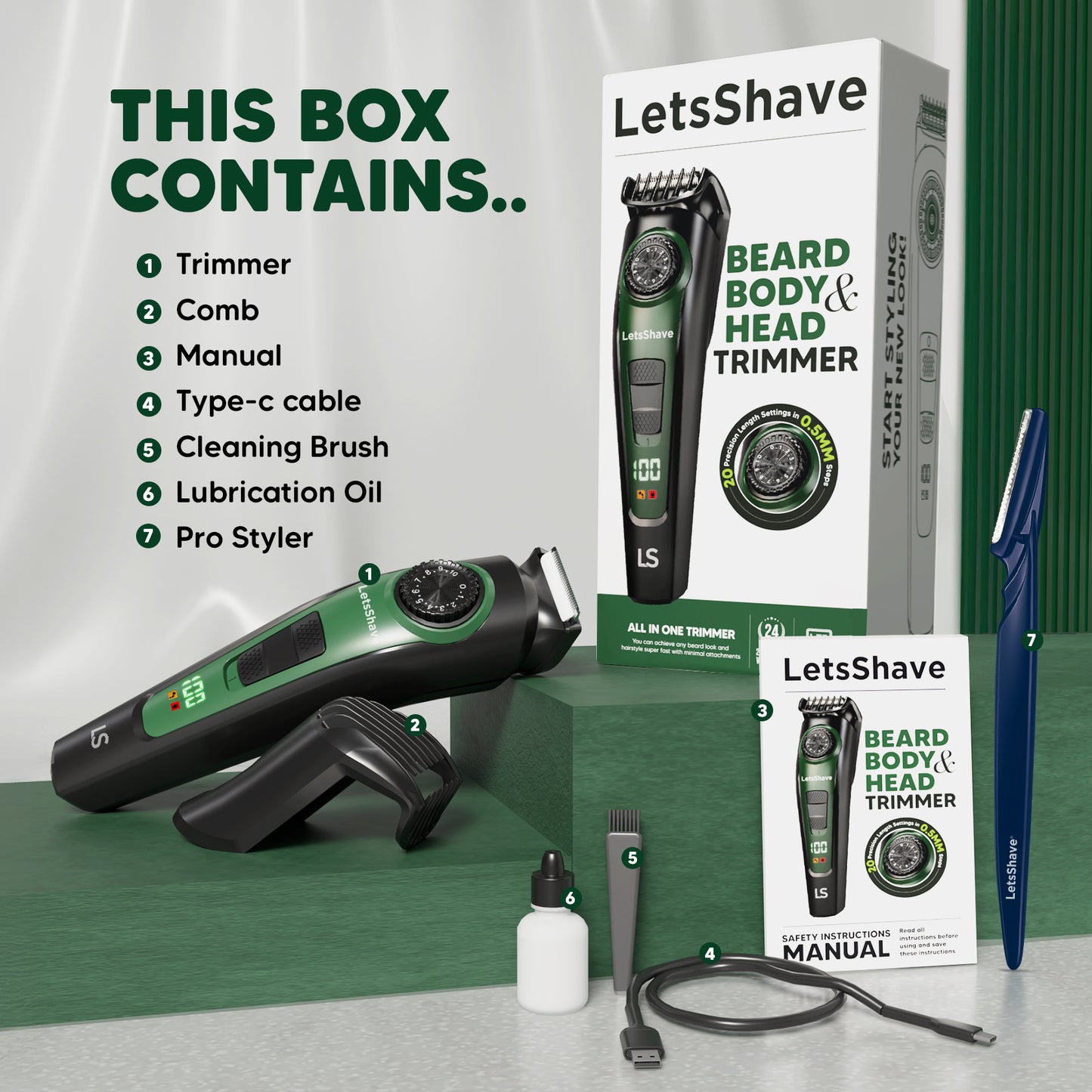 Beard, Body & Head Trimmer for Men | One Trimmer Total Control