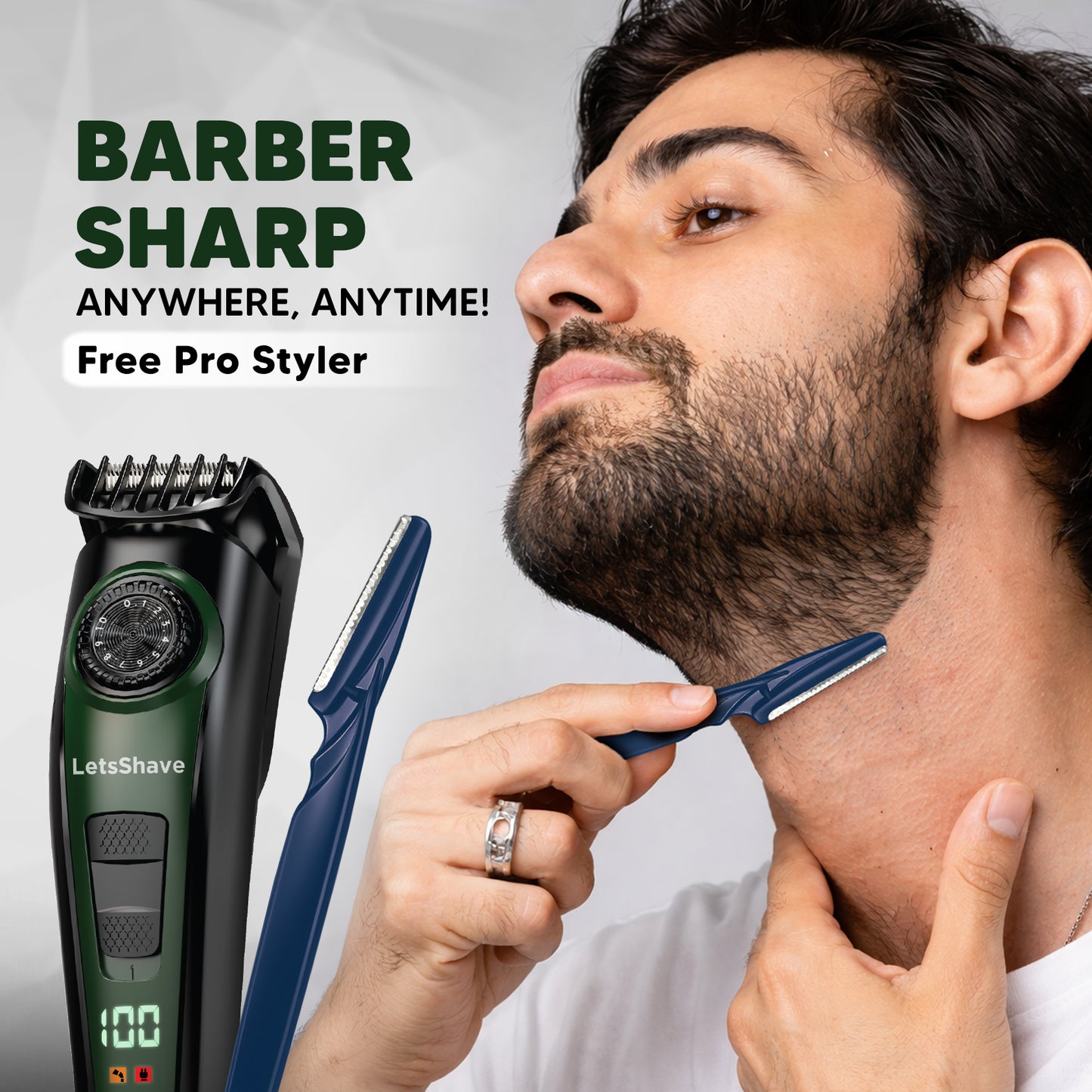 All-in-One Beard, Body & Head Trimmer for Men | One Trimmer Total Control | Free Beard Styler