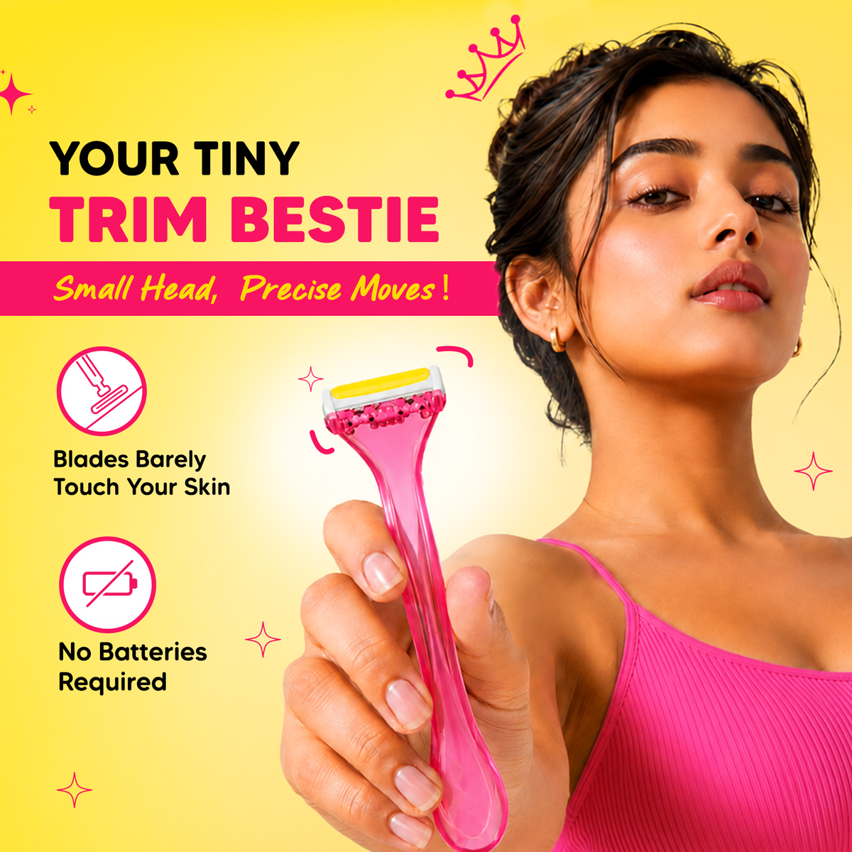 Stay Smooth with Total Comfort | Evior Bikini Razor Pack of 6 for Gentle, Safe & Irritation-Free Shaving