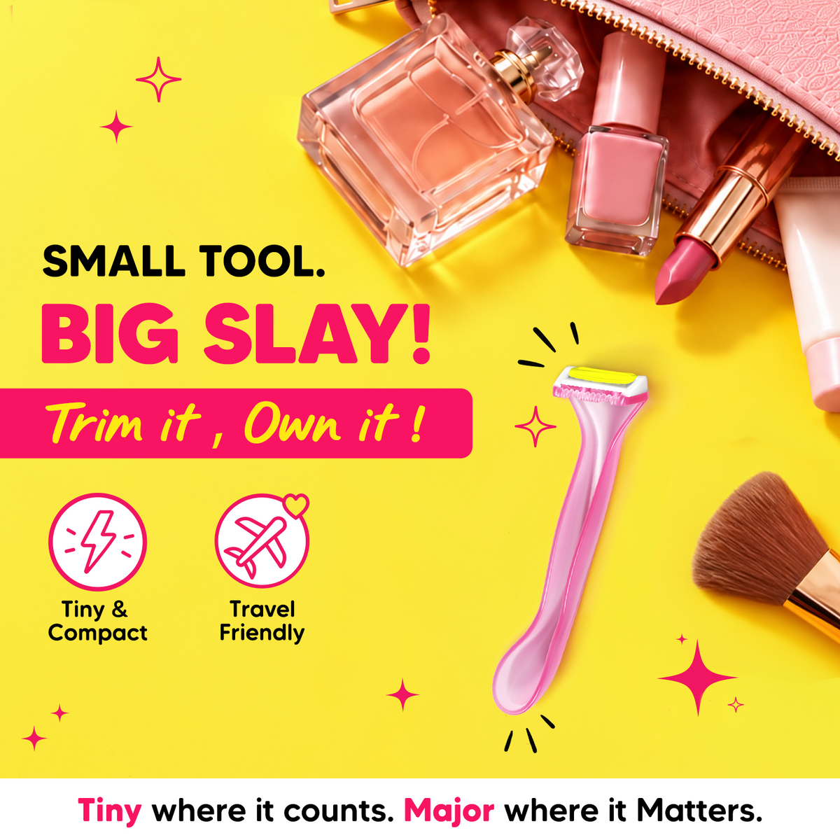 Stay Smooth with Total Comfort | Evior Bikini Razor Pack of 6 for Gentle, Safe & Irritation-Free Shaving