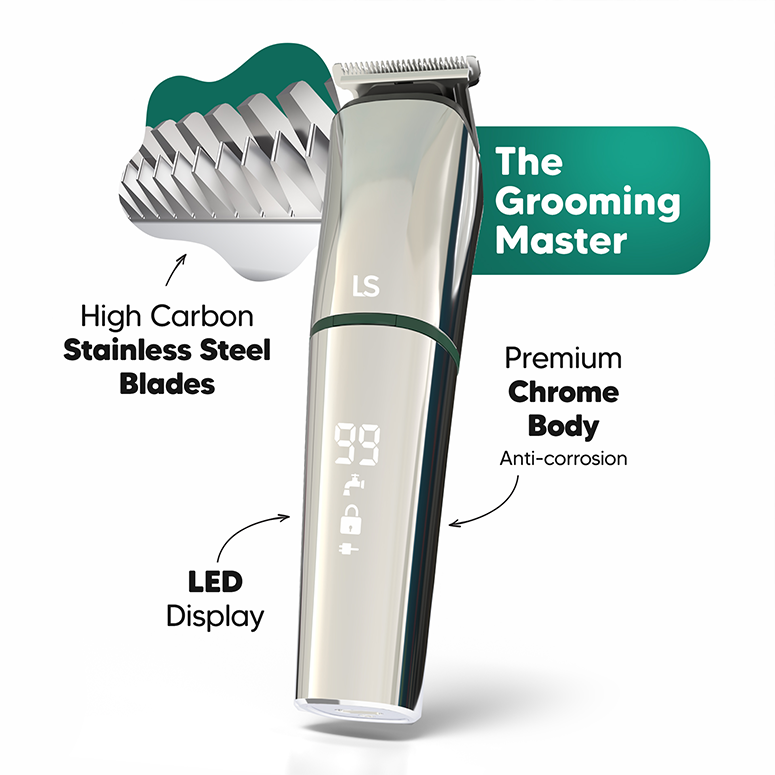 Head, Face & Body Groomer 14-in-1 | All-in-One Grooming Kit with Free Balls & Bum Balm