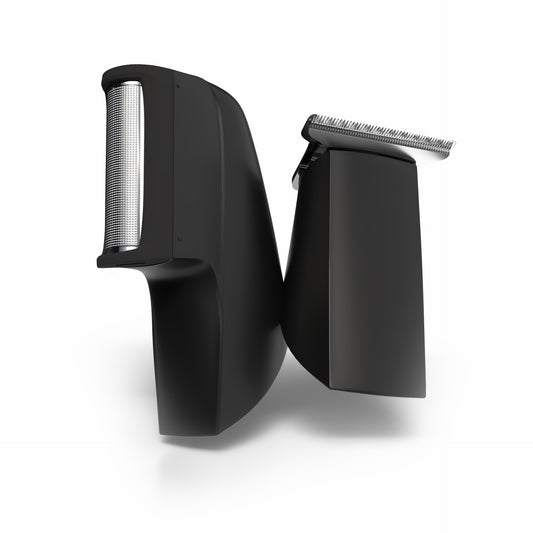 Foil Shaver & T Shaped Replacement Head Combo + Free Cleaning Brush